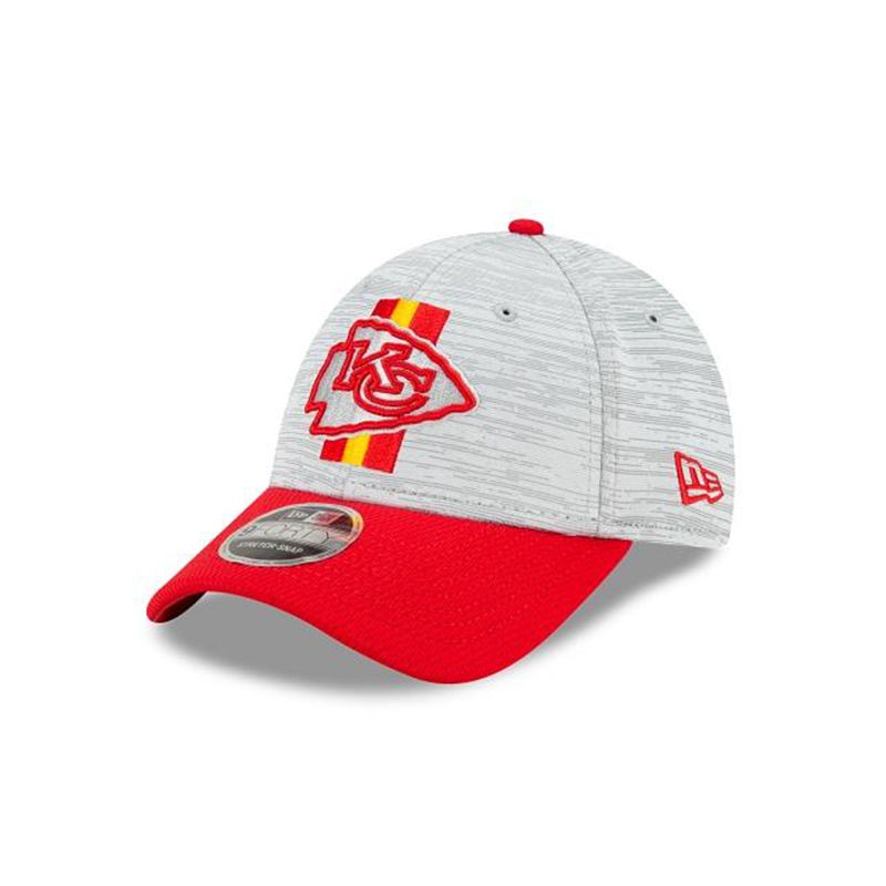 NFL Kansas City Chiefs Official Training Stretch Snap 9Forty Adjustable (JIE6639) - Red New Era Caps